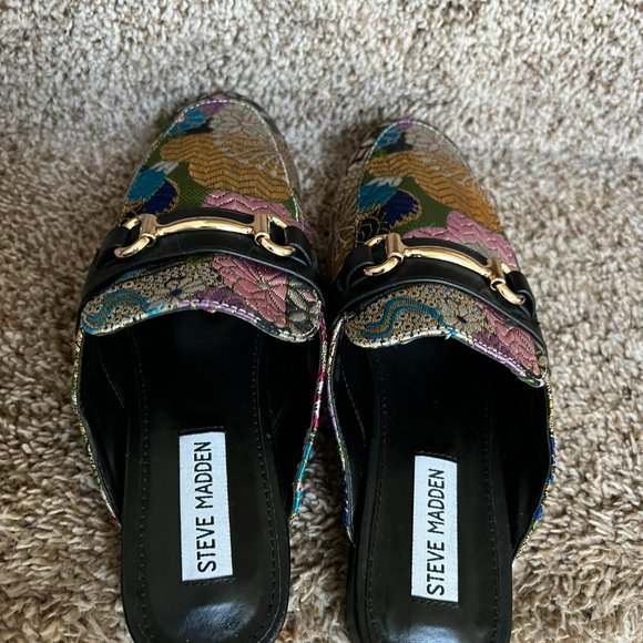 Steve Madden Revolt Fabric Slide On Open Back Shoe Sandal . - Picture 7 of 13